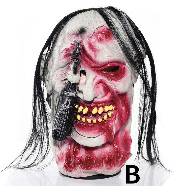 Horror vampire stiff face headgear